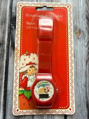 Strawberry Shortcake Red Kids' LCD Watch